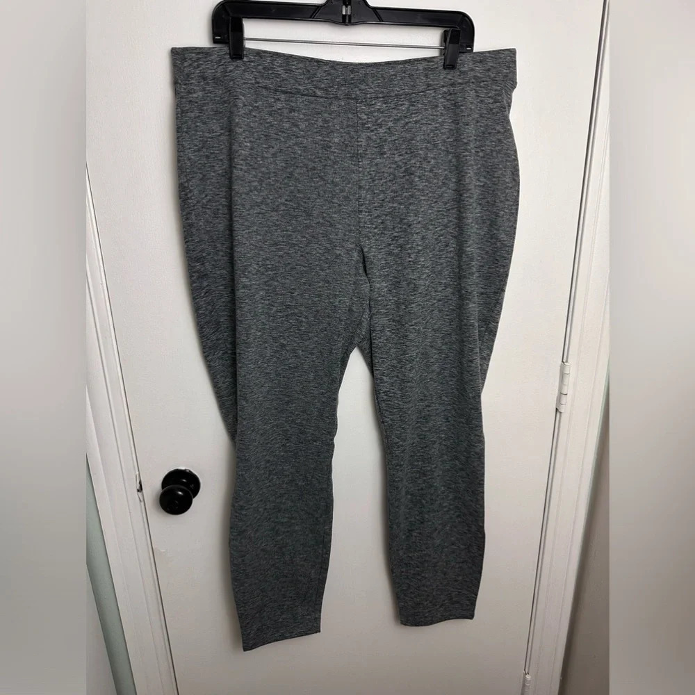 Susan Graver Weekend heather gray jersey knit size XL #1501